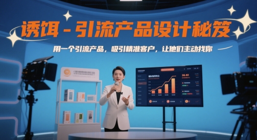 诱饵-引流产品设计秘笈，用一个引流产品，吸引精准客户，让他们主动找你-资源村