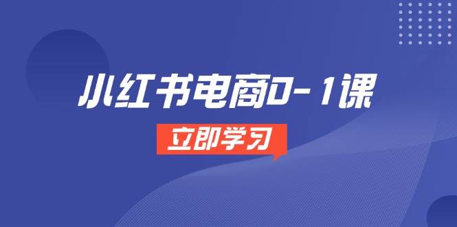 小红书电商0-1课，开店选品全流程，多平台素材处理与爆款笔记制作-资源村
