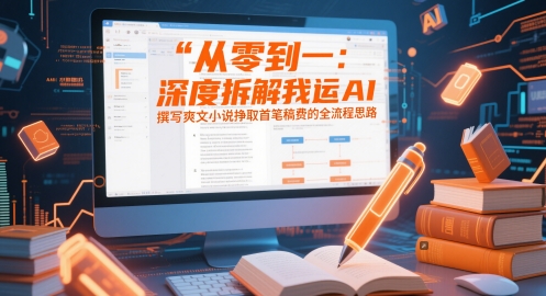 从零到一：深度拆解我运用AI撰写爽文小说挣取首笔稿费的全流程思路-资源村