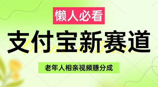 支付宝新赛道，利用老年人相亲视频，挣分成收益，轻松月入过W，操作简单-资源村