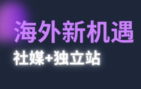 2025出海新机遇(社媒+独立站)，海外新机遇，实现独立站的高效运营与出海-资源村