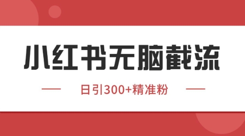 小红书只要你有同行就能获客，独家野路子获客玩法，暴力截流【揭秘】-资源村
