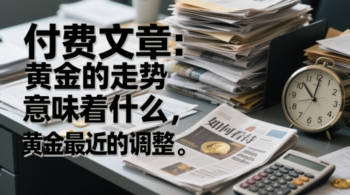 付费文章：黄金的走势意味着什么，如何看待黄金最近的调整-资源村