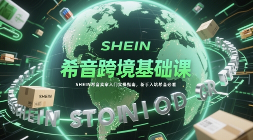 希音跨境基础课，SHEIN希音卖家入门实操指南，新手入坑希音必看-资源村